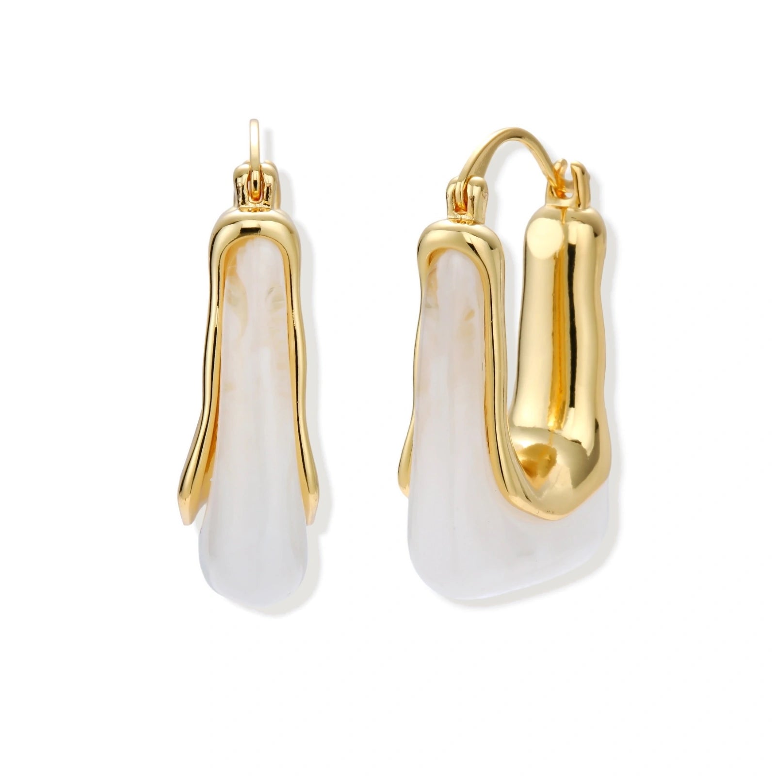 Liquid Curve Hoops by AlbaLuxe