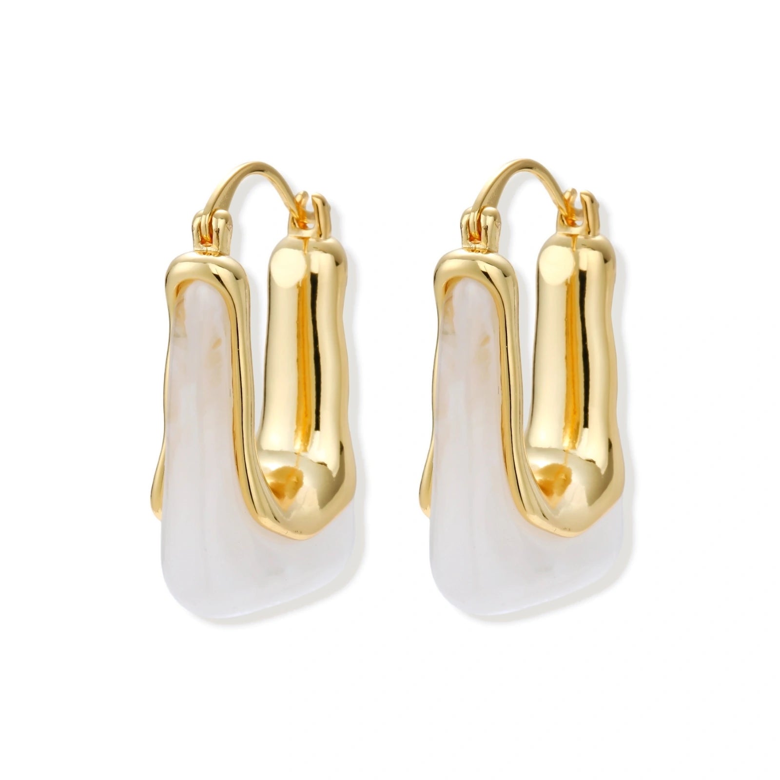 Liquid Curve Hoops by AlbaLuxe