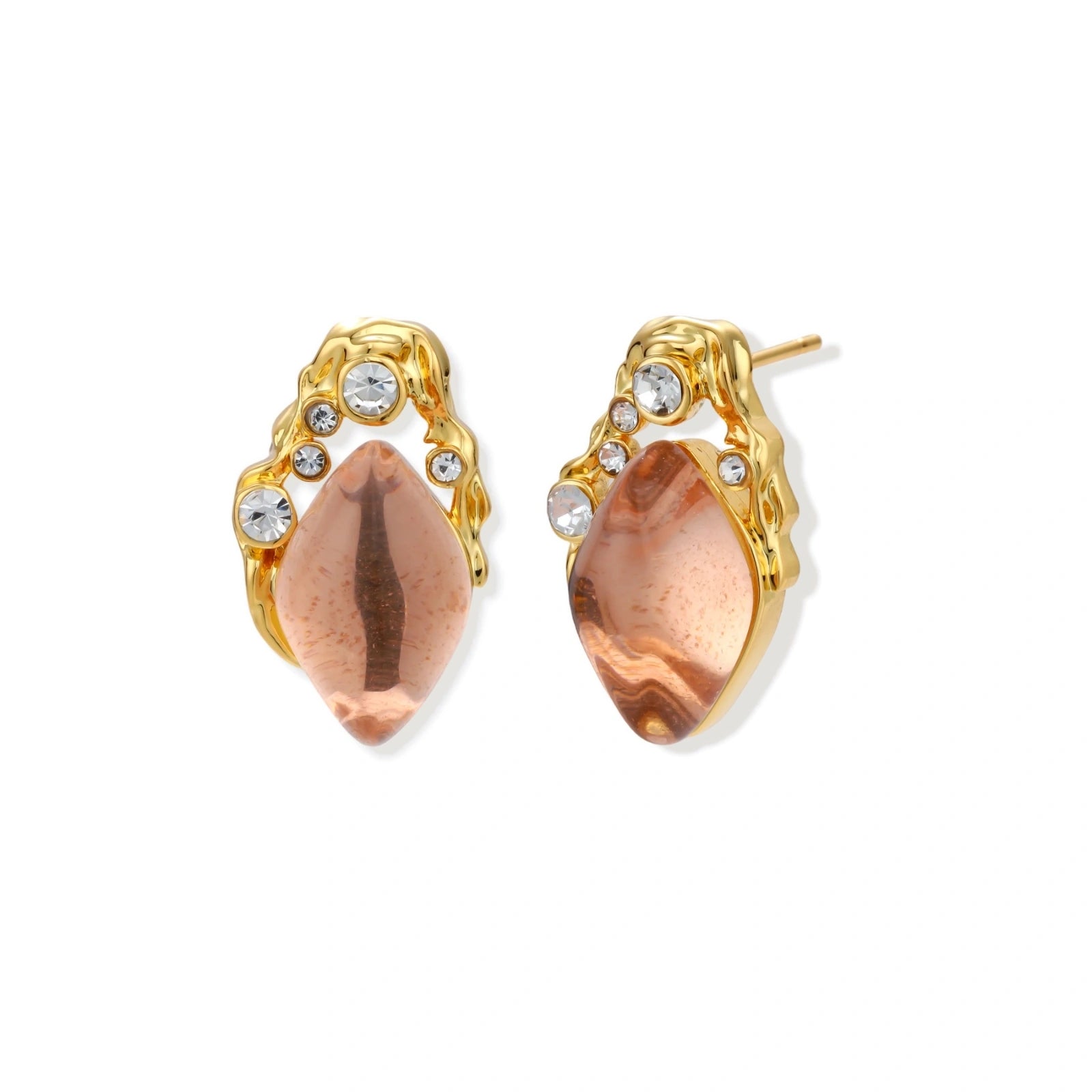 Coral Dreams Baroque Studs by AlbaLuxe