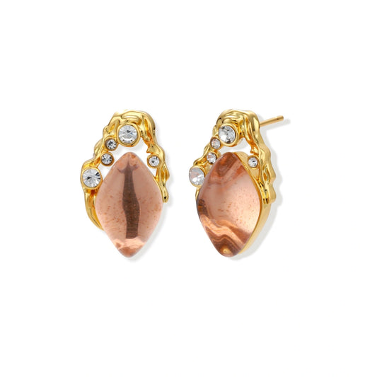 Coral Dreams Baroque Studs by AlbaLuxe