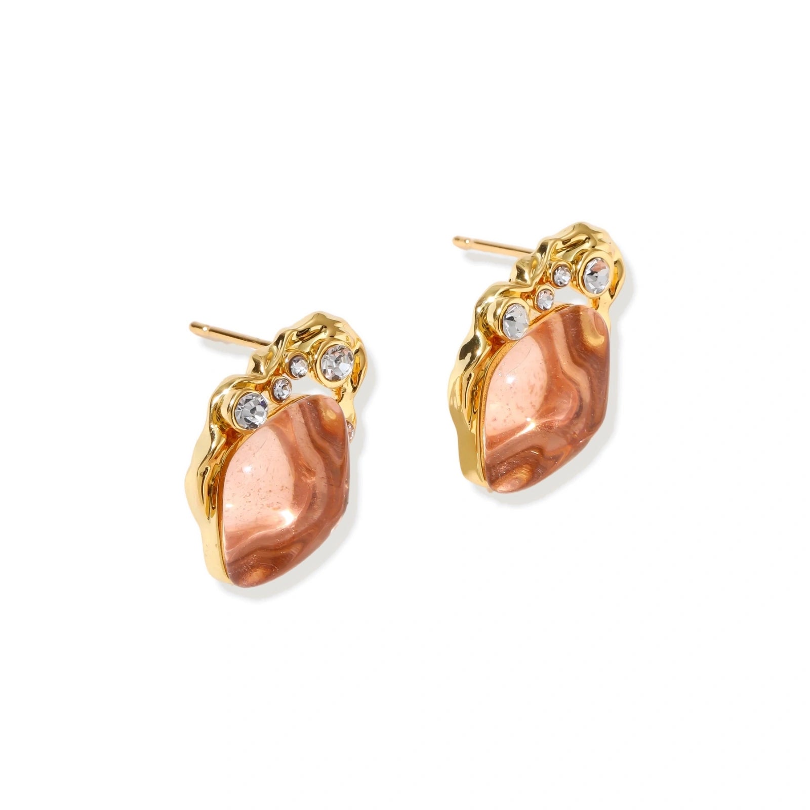 Coral Dreams Baroque Studs by AlbaLuxe