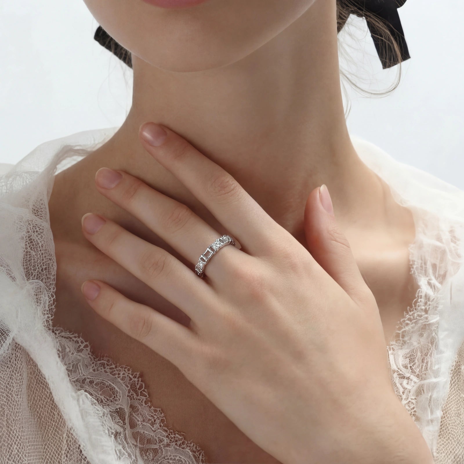 Geometric Luxe Ring by AlbaLuxe