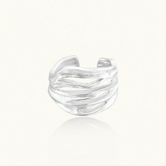 Ridge Wave Ring by AlbaLuxe AlbaLuxe