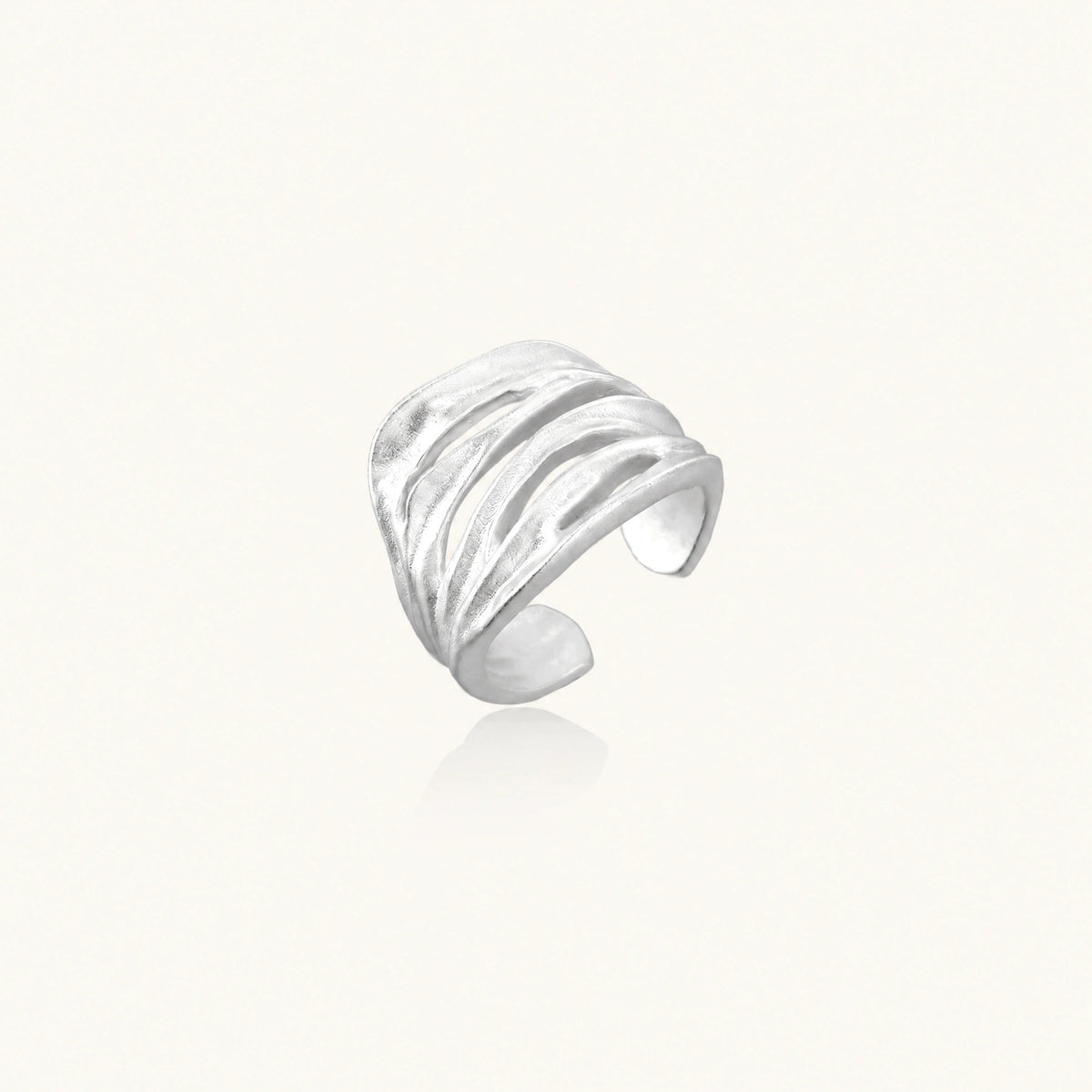 Ridge Wave Ring by AlbaLuxe AlbaLuxe