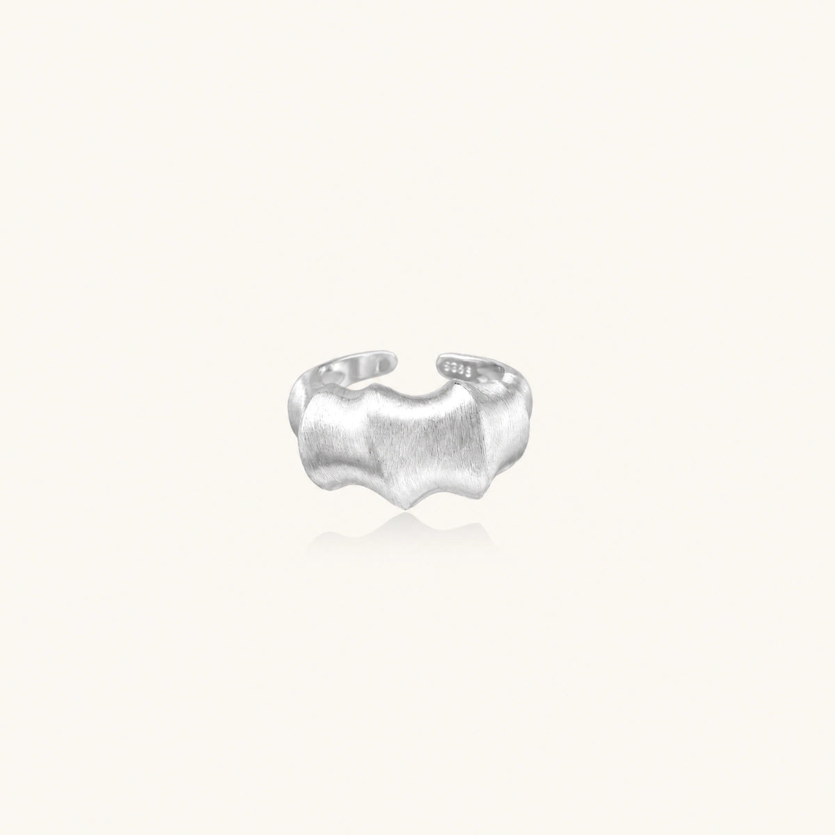 Liquid Silver Statement Ring by AlbaLuxe AlbaLuxe