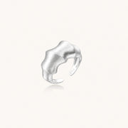 Liquid Silver Statement Ring by AlbaLuxe AlbaLuxe