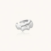 Liquid Silver Statement Ring by AlbaLuxe AlbaLuxe