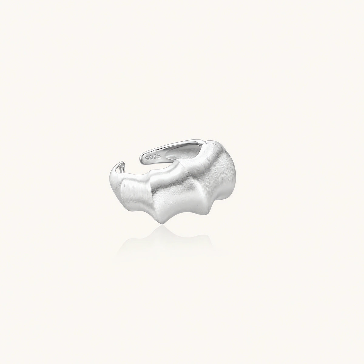 Liquid Silver Statement Ring by AlbaLuxe AlbaLuxe