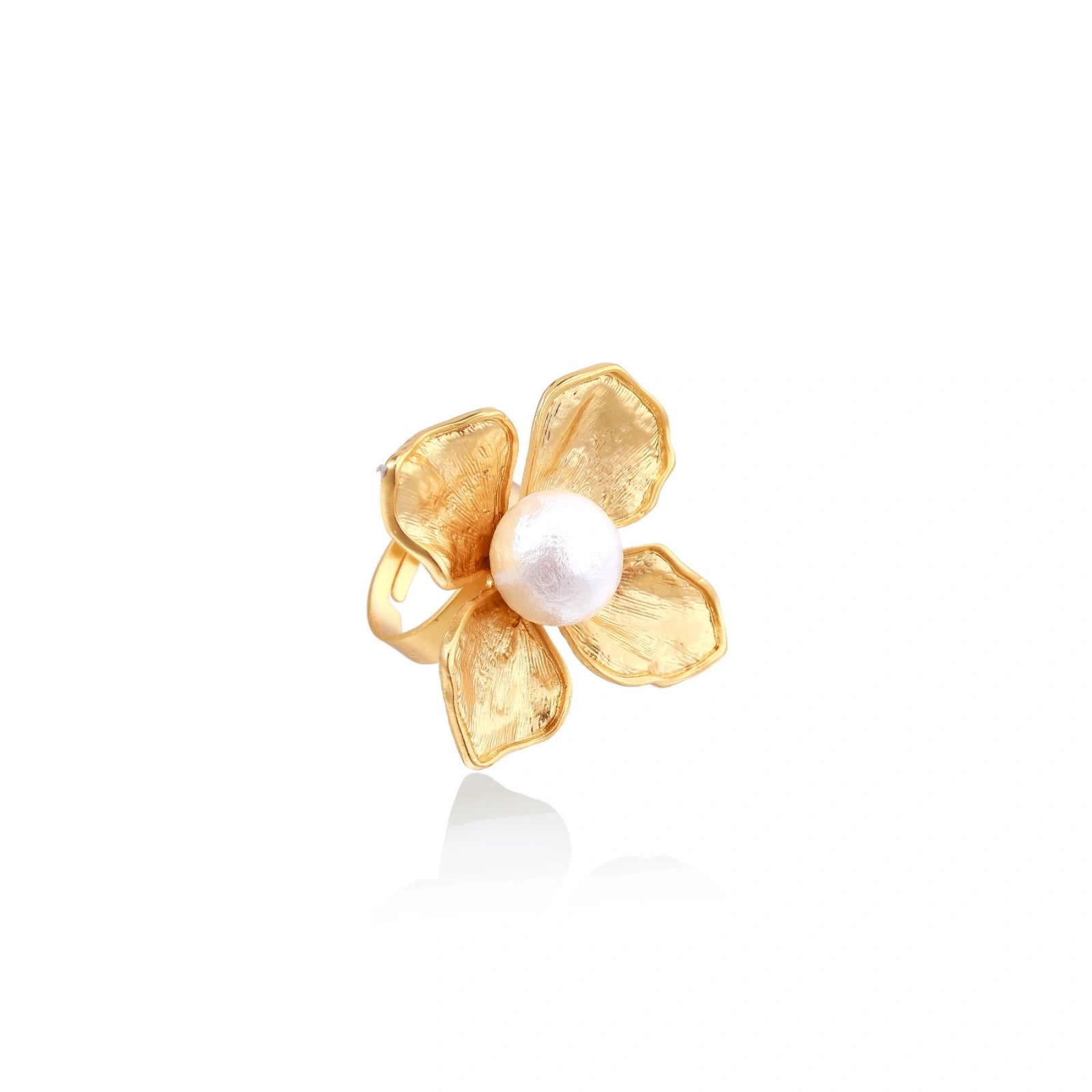 Blooming Pearl Statement Ring by AlbaLuxe