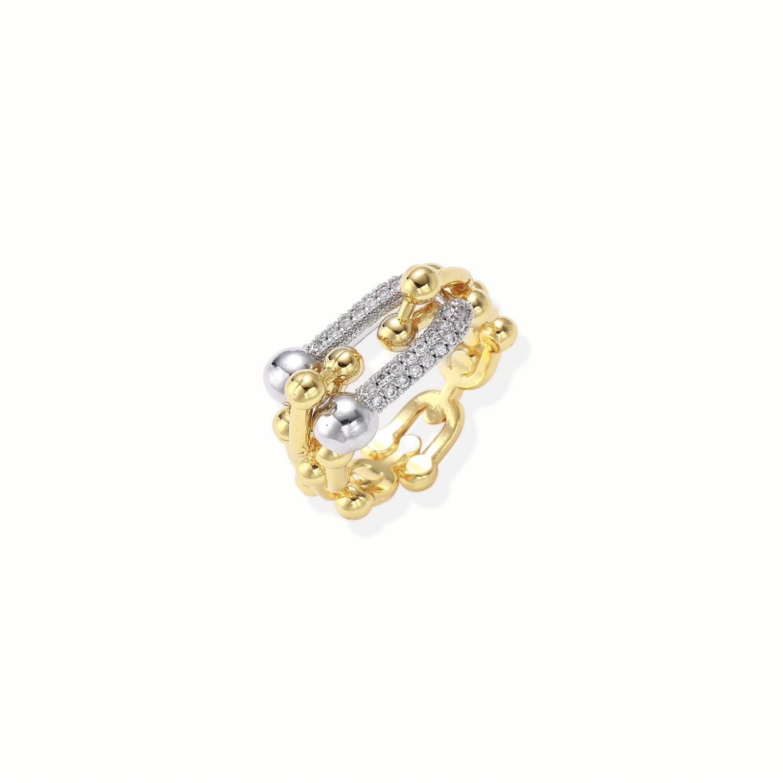 Chain Link Power Ring by AlbaLuxe