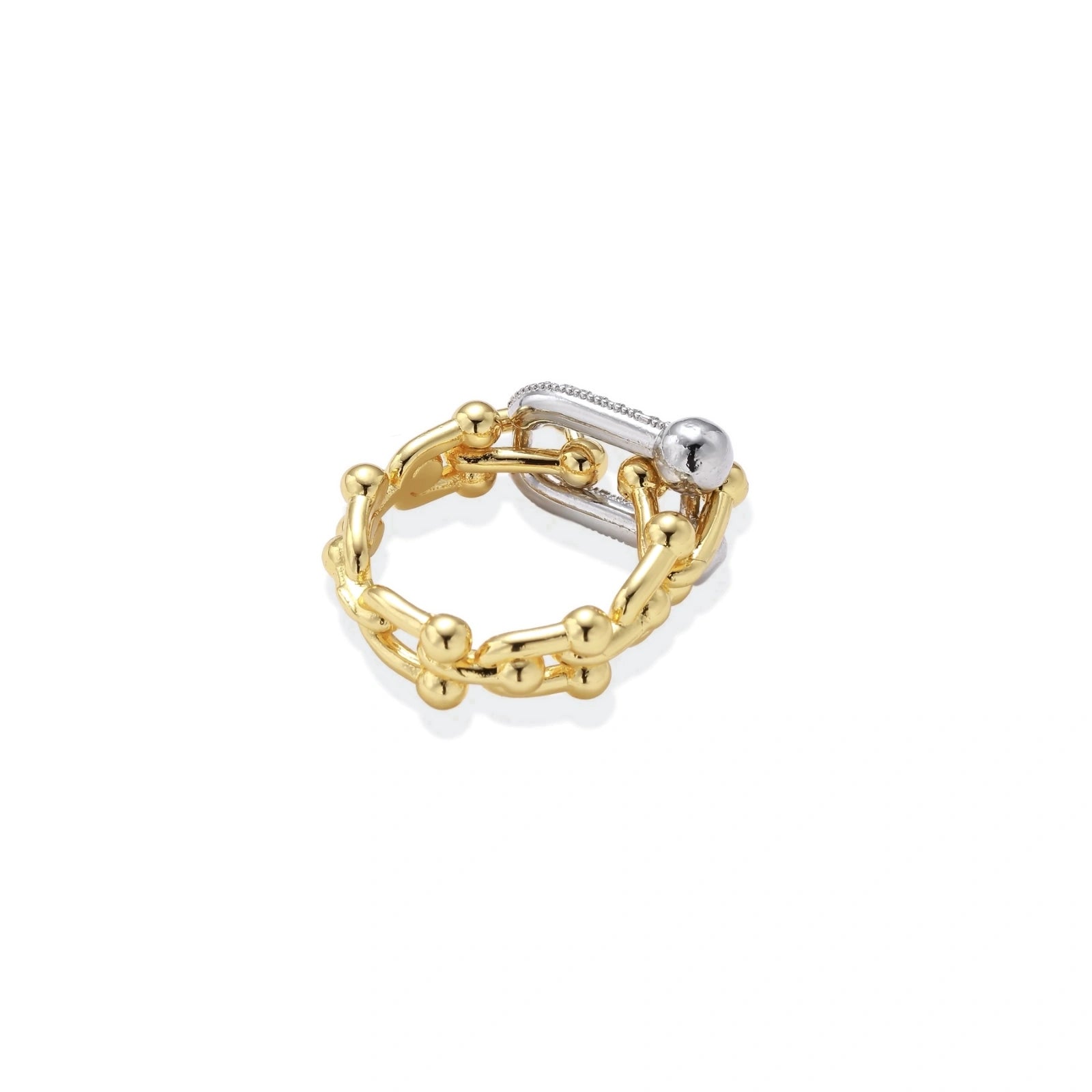 Chain Link Power Ring by AlbaLuxe