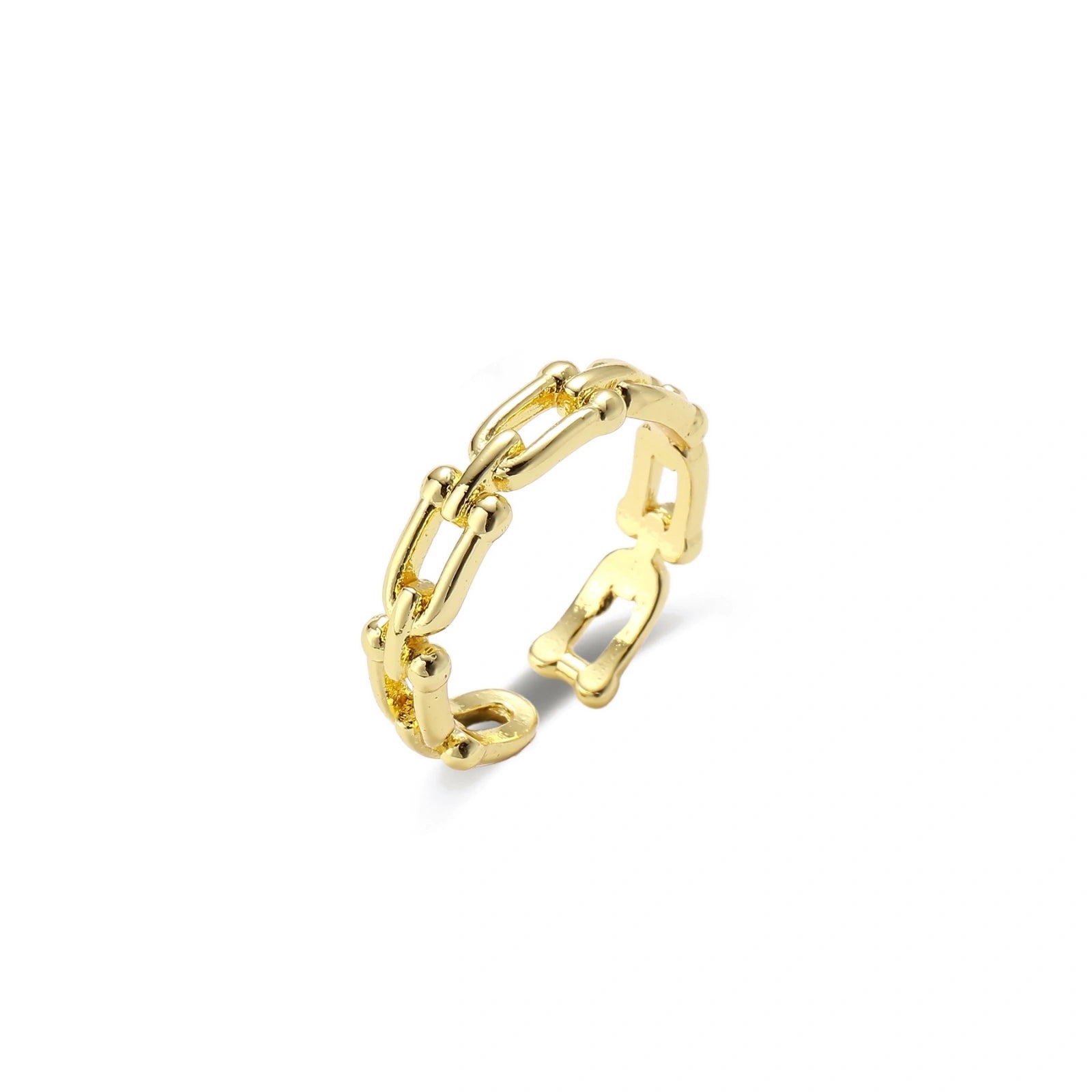 Golden Hour Chain Ring Set by AlbaLuxe