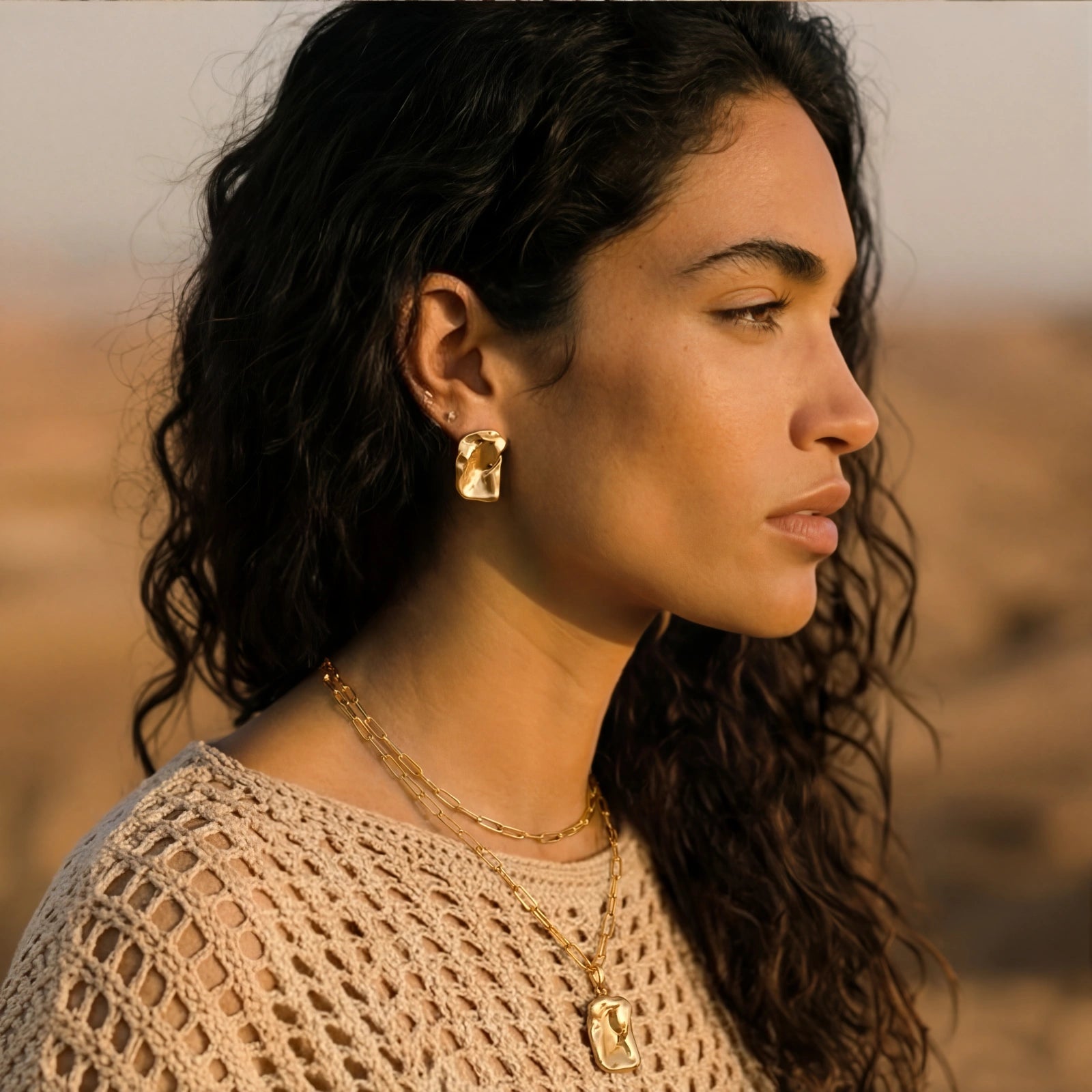 Molten Art Jewelry Set by AlbaLuxe