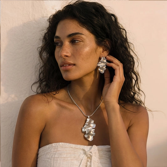 Fluid Wave Jewelry Set by AlbaLuxe