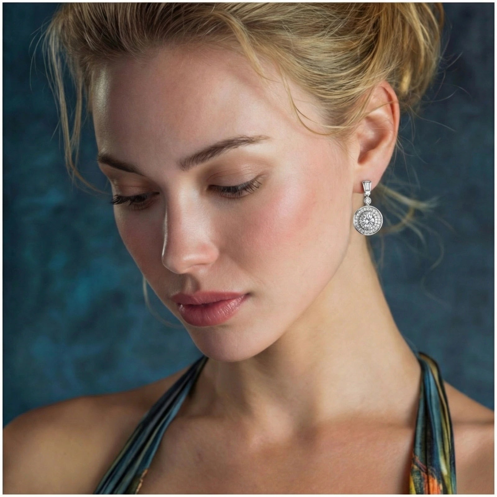 Celestial Moissanite Drop Earrings by AlbaLuxe AlbaLuxe
