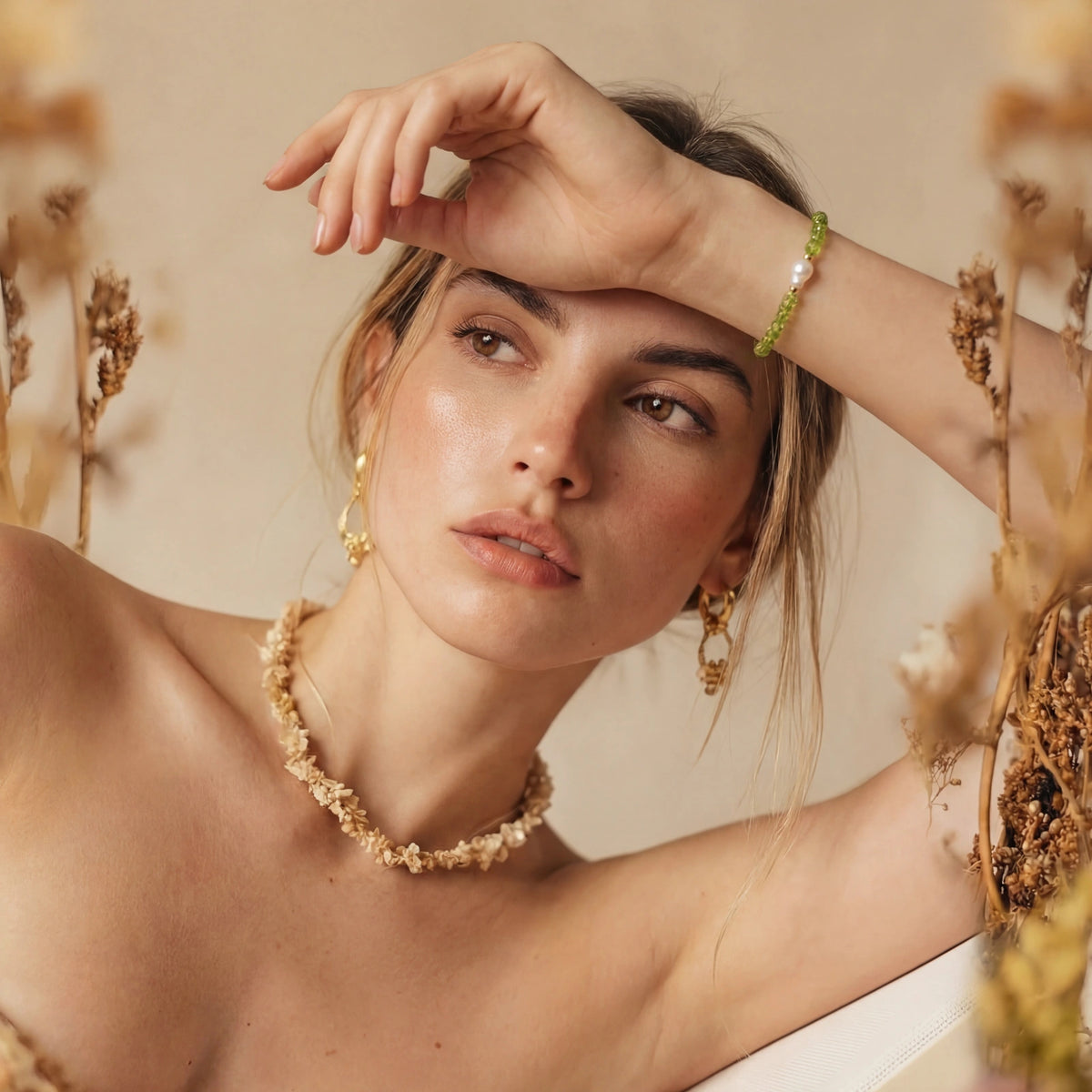 Peridot Dreams Bracelet by AlbaLuxe AlbaLuxe