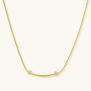 Curved Spark Bar Necklace by AlbaLuxe AlbaLuxe