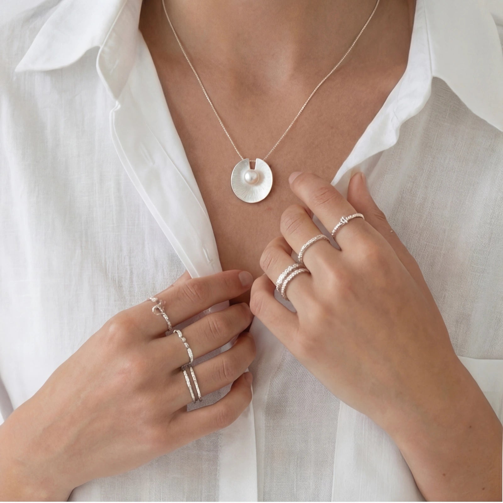 Luna Pearl Pendant by AlbaLuxe