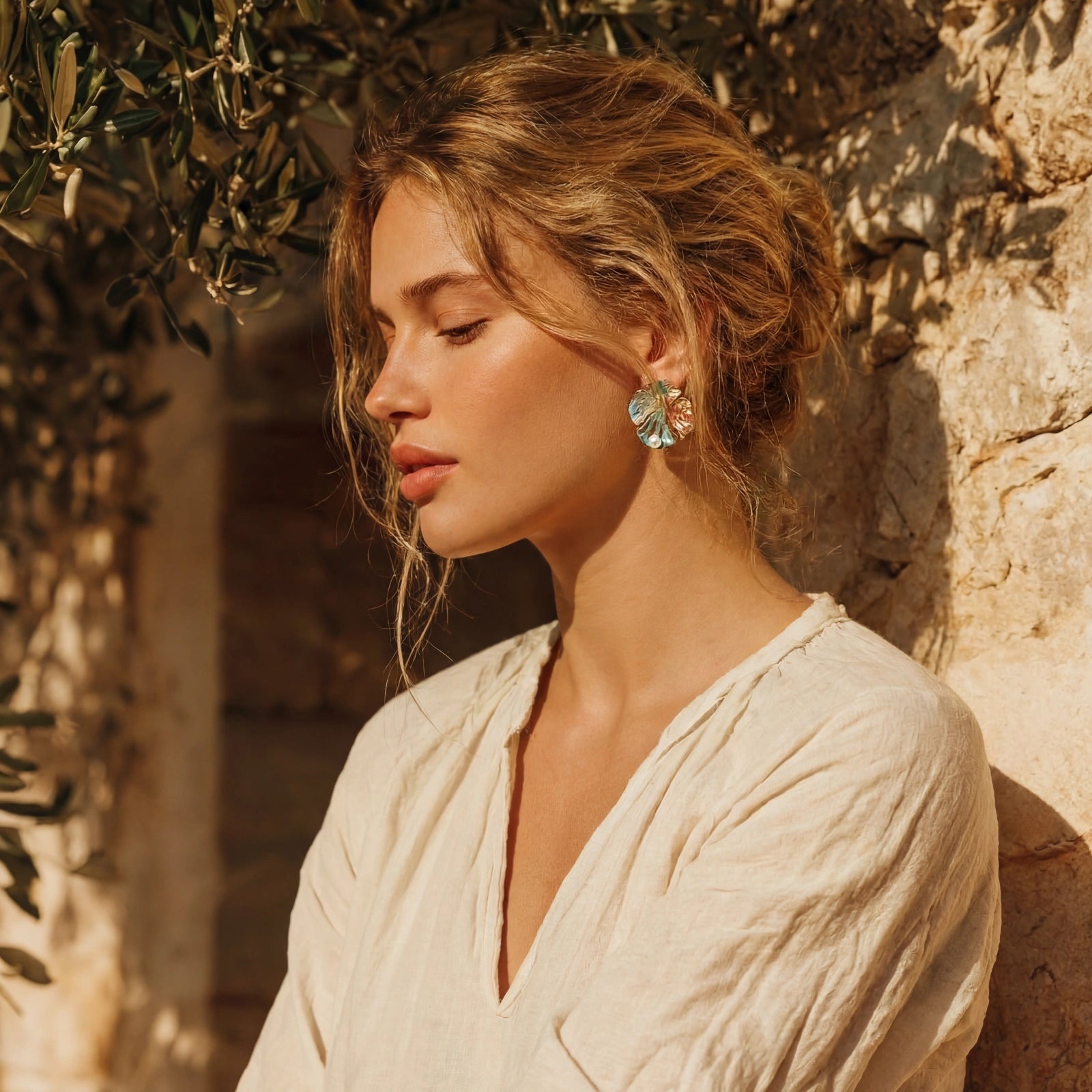 Monstera Muse Earrings by AlbaLuxe