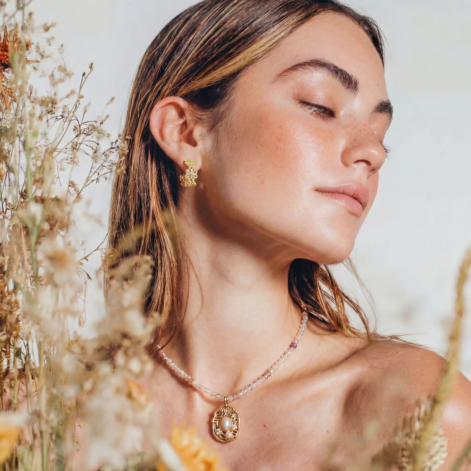 Bloom Filigree Hoops by AlbaLuxe