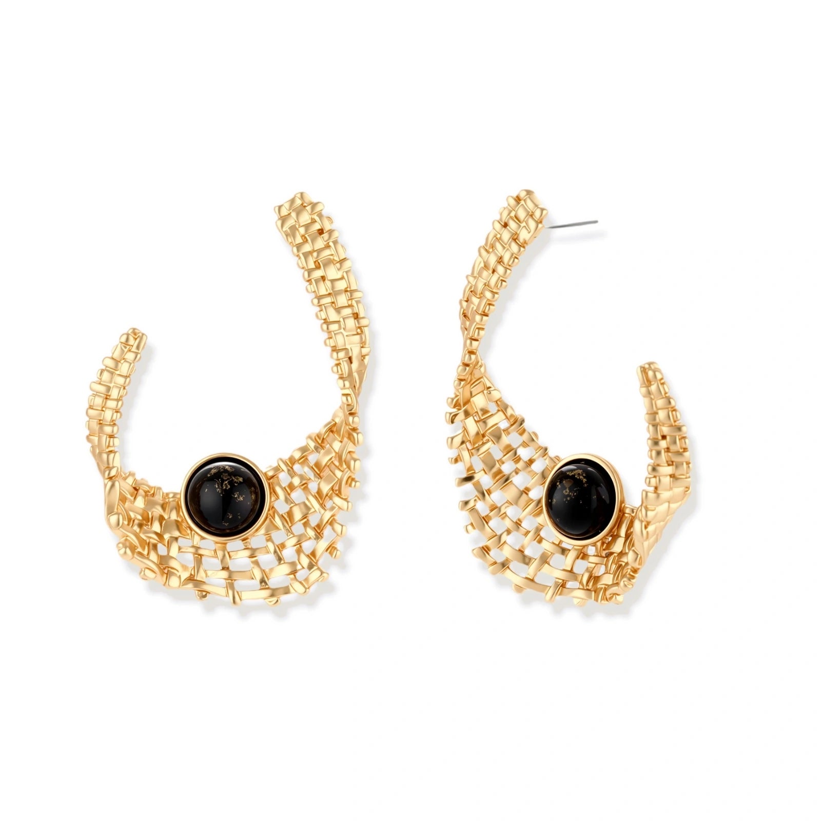 Sculptural Mesh Earrings by AlbaLuxe