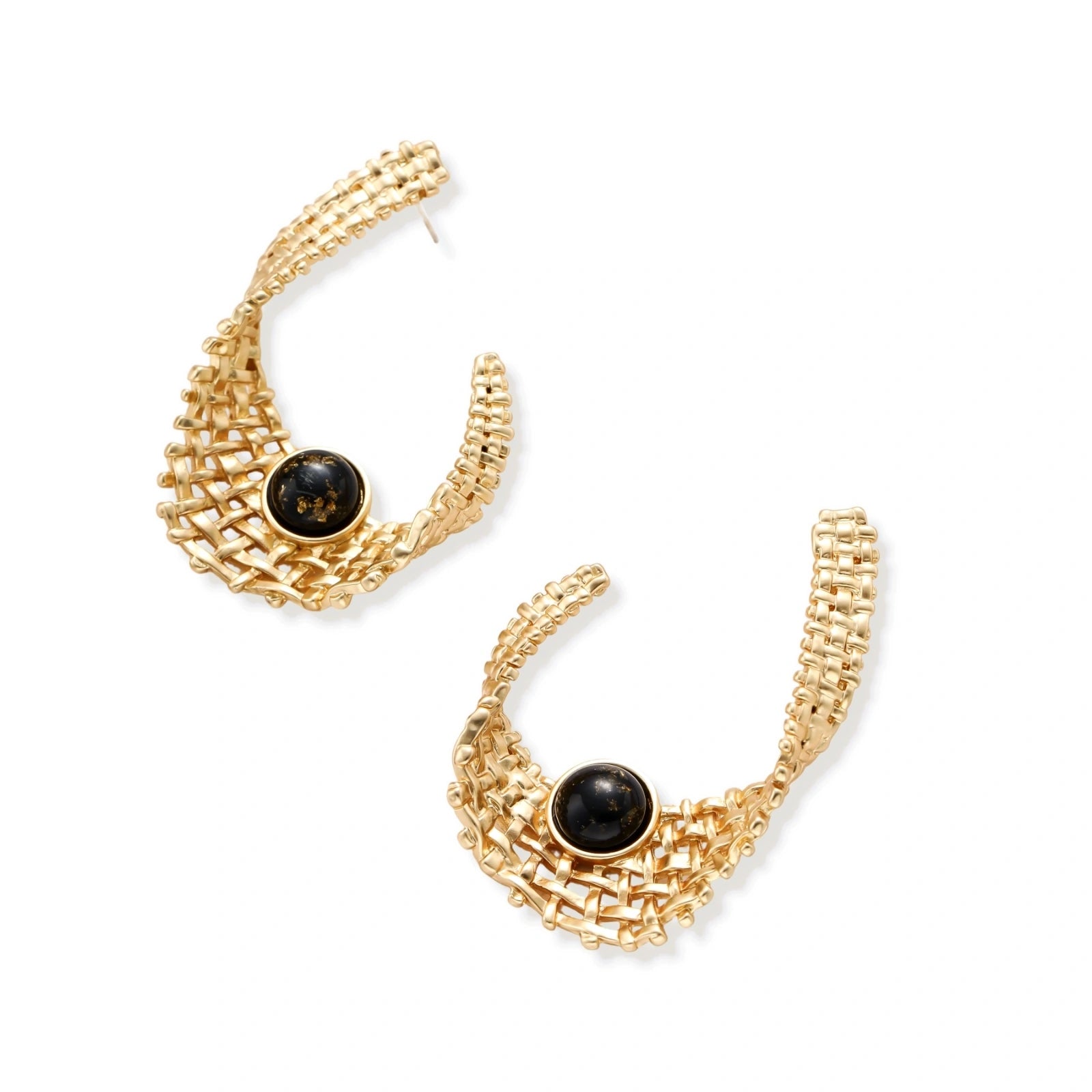 Sculptural Mesh Earrings by AlbaLuxe
