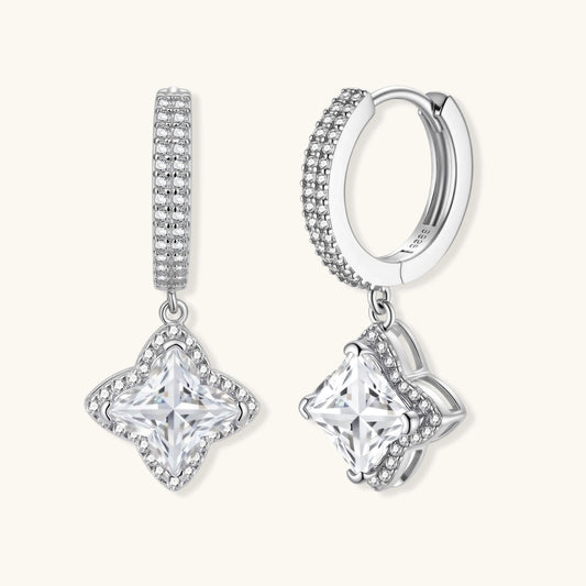 Diamond Dangle Huggies by AlbaLuxe AlbaLuxe