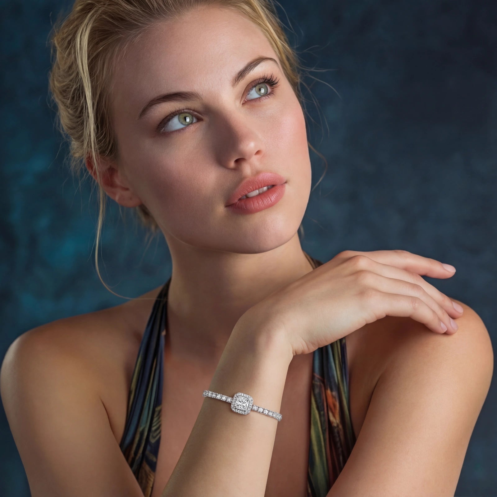 Luxe Center Tennis Bracelet by AlbaLuxe AlbaLuxe