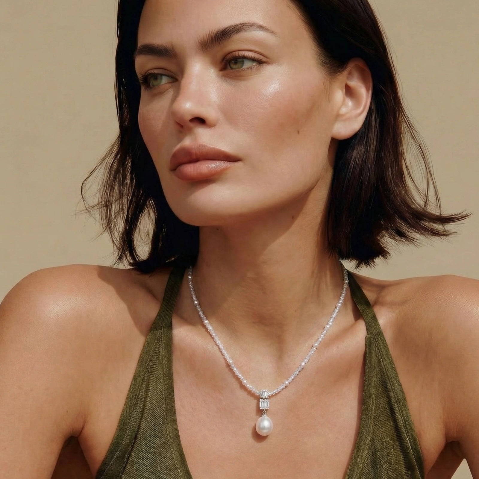 Lavender Dreams Pearl Necklace by AlbaLuxe