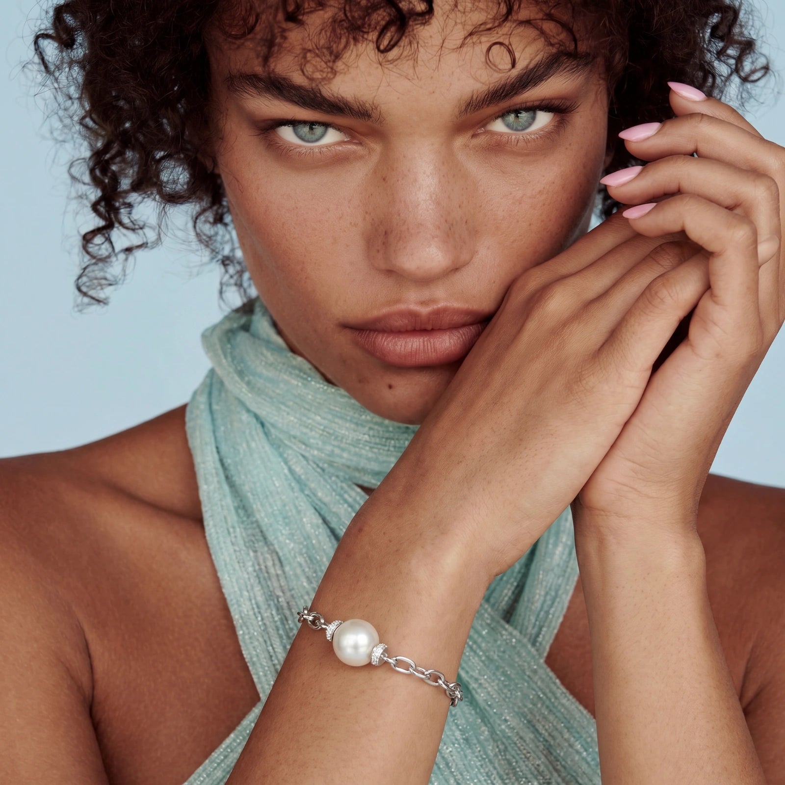 Pearl Chain Bracelet by AlbaLuxe