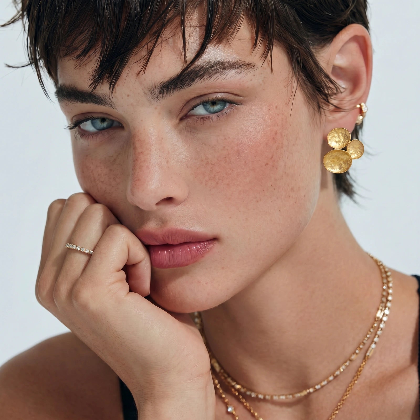 Petal Cluster Earrings by AlbaLuxe
