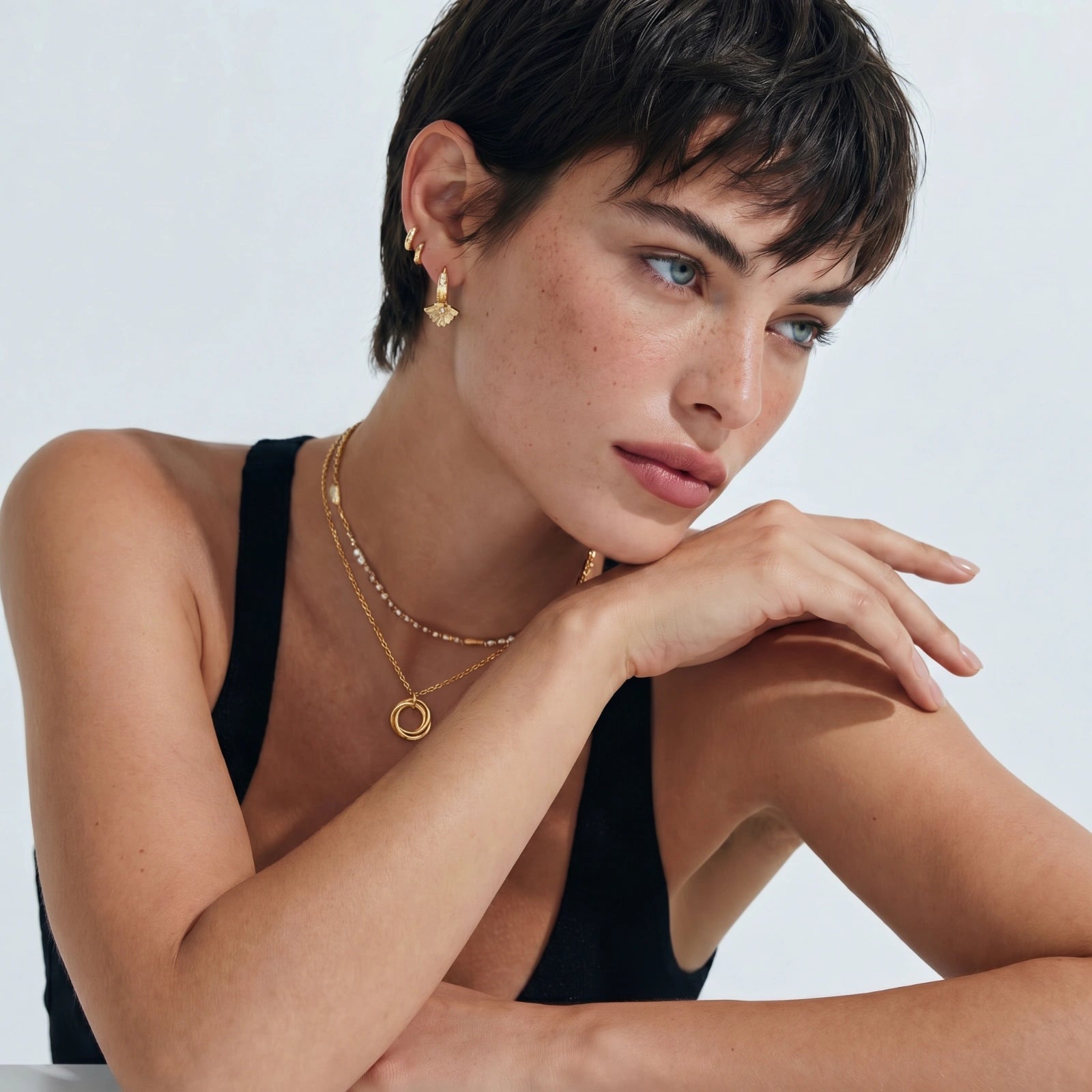 Twisted Harmony Necklace by AlbaLuxe