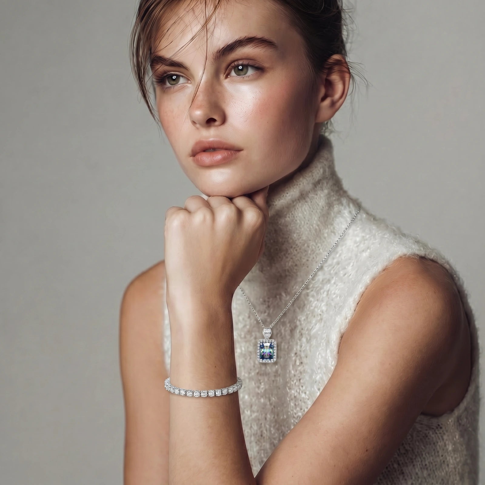 Eternal Sparkle Tennis Moissanite Bracelet by AlbaLuxe AlbaLuxe