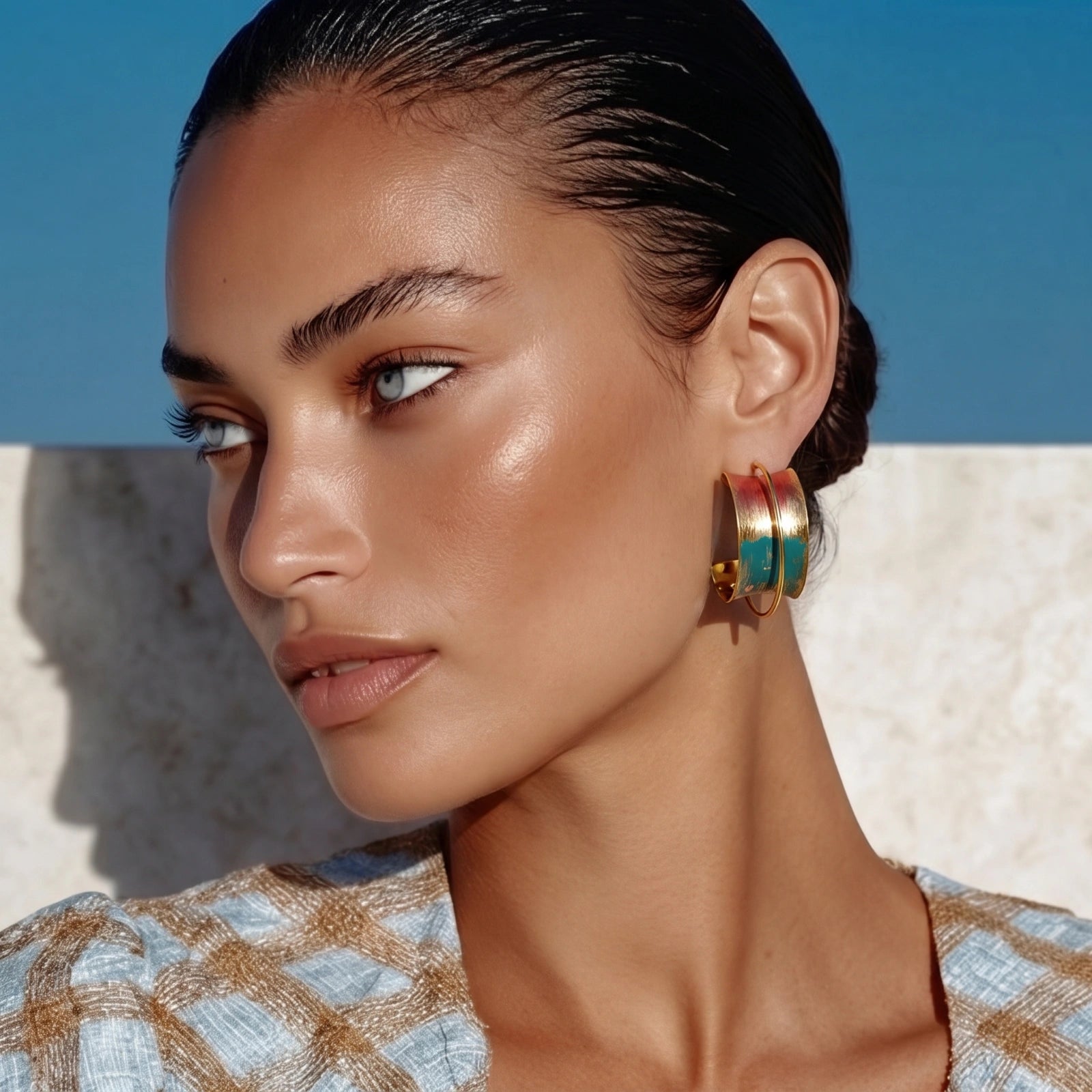 Sunset Mirage Hoops by AlbaLuxe