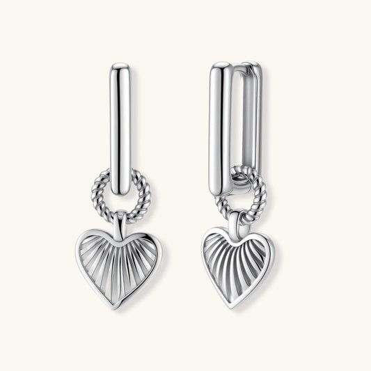 Radiant Heart Huggie Earrings by AlbaLuxe AlbaLuxe