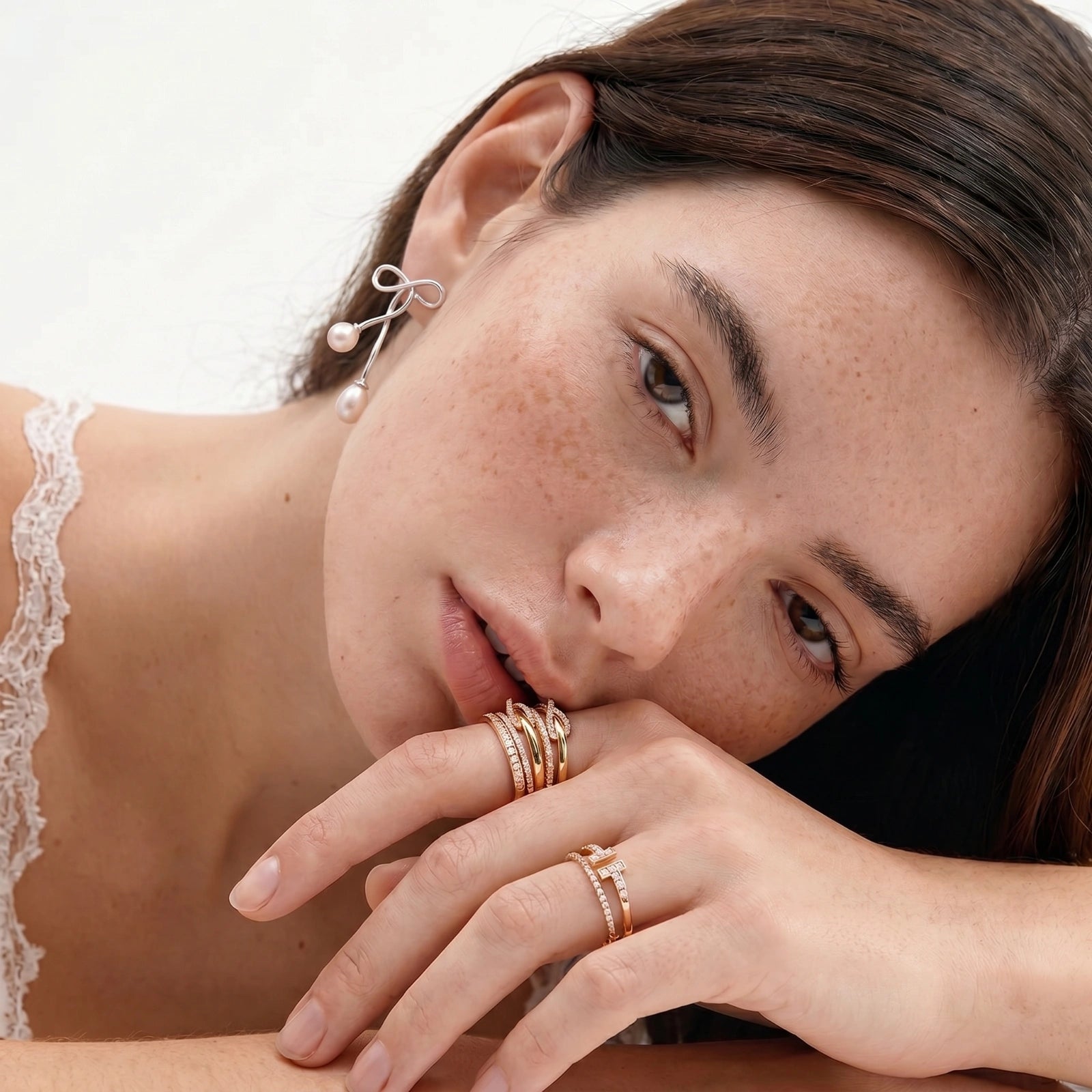 Ethereal Pearl Drop Earrings by AlbaLuxe AlbaLuxe