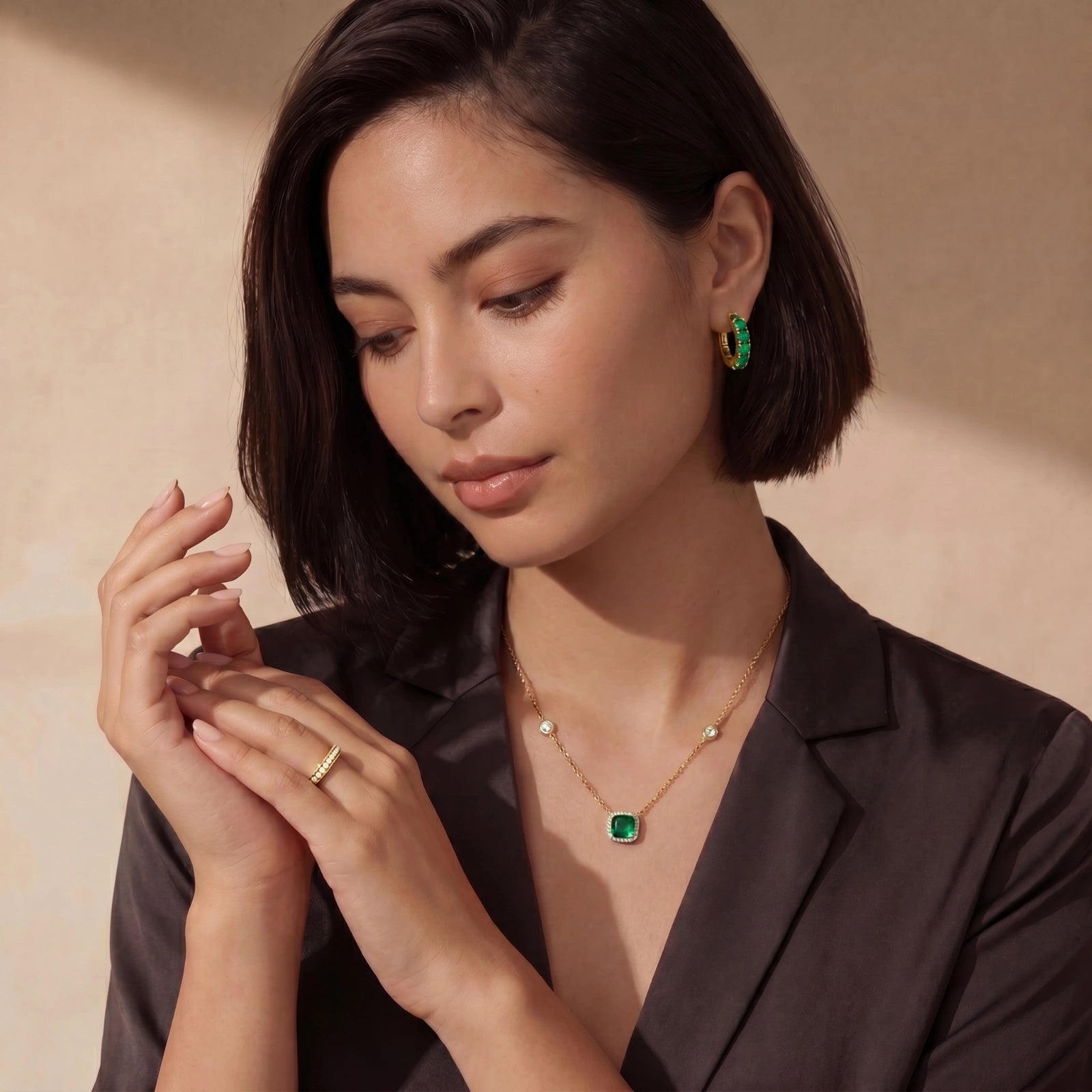 Emerald Dreams Necklace by AlbaLuxe AlbaLuxe