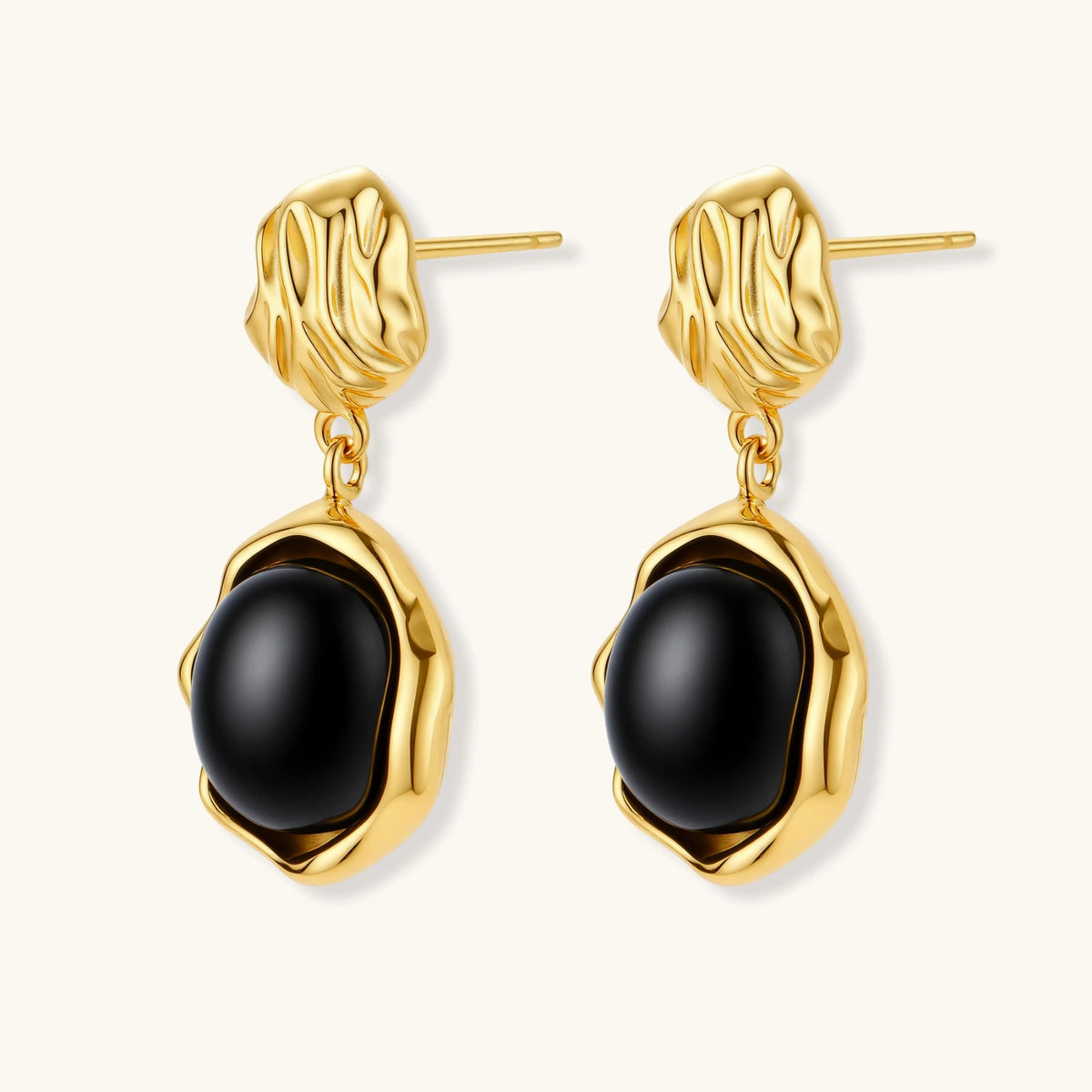 Ripple Drop Agate Earrings AlbaLuxe