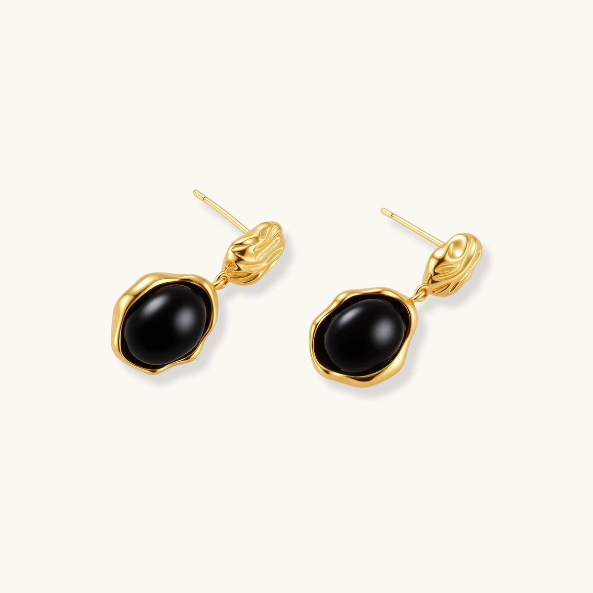 Ripple Drop Agate Earrings AlbaLuxe
