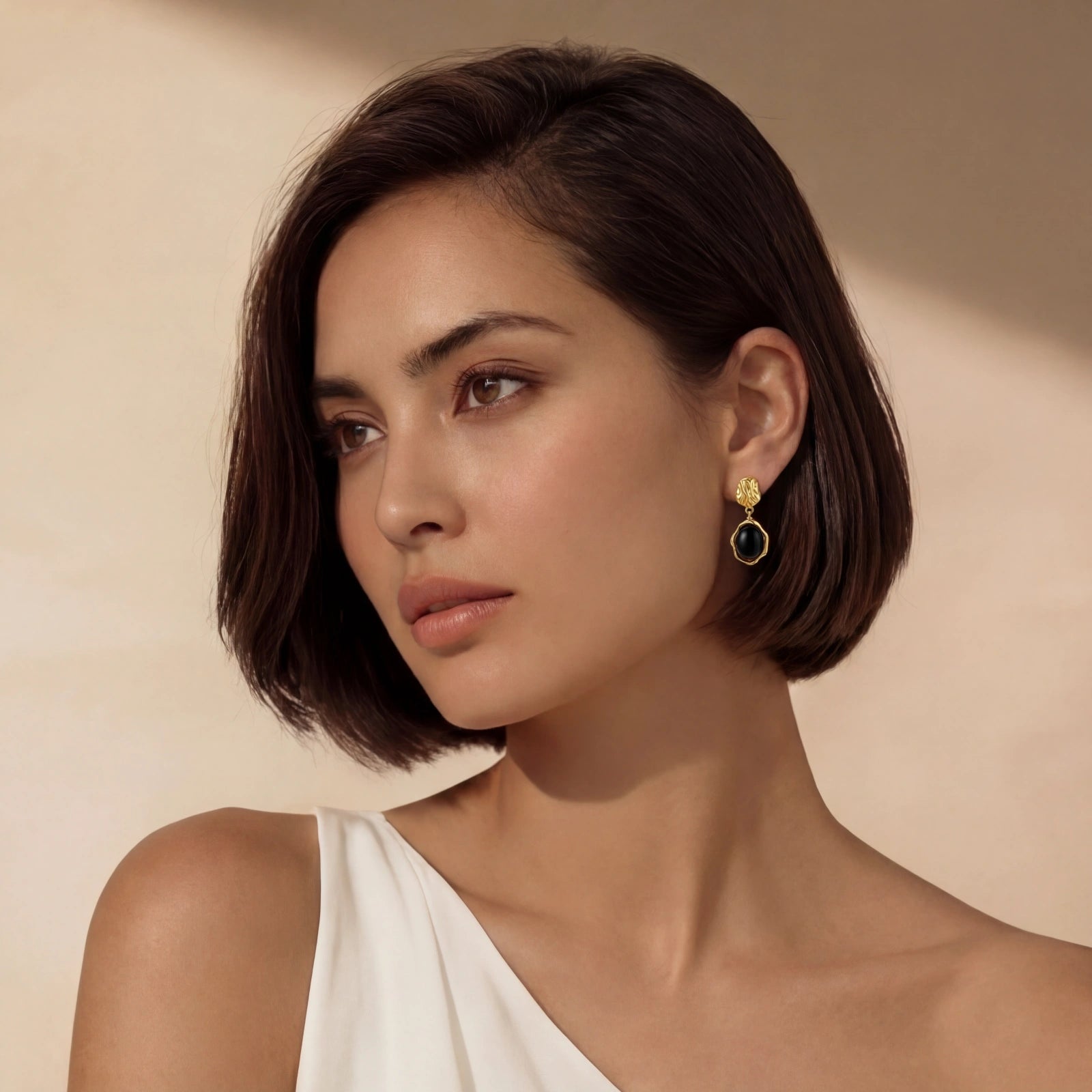 Ripple Drop Agate Earrings AlbaLuxe