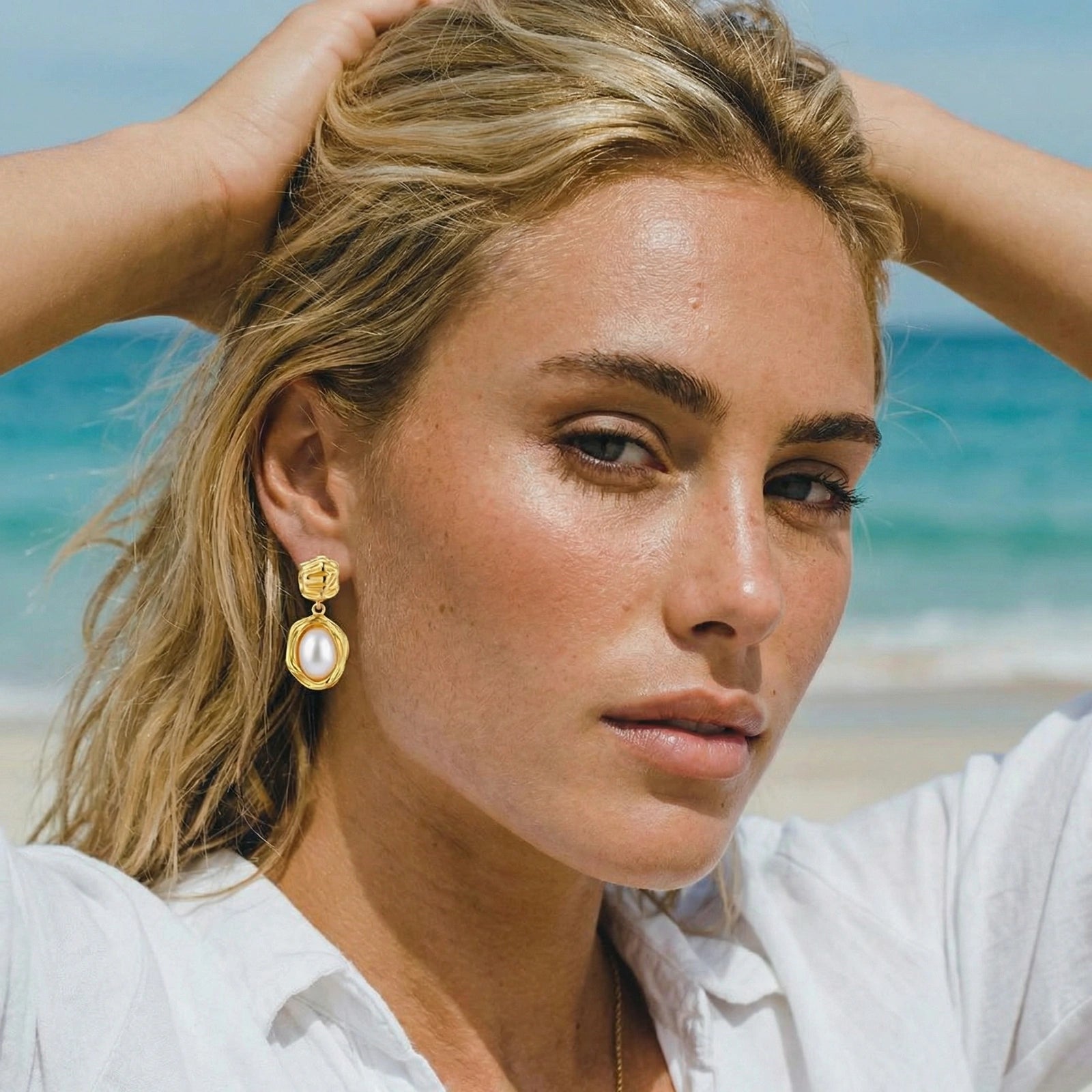 Golden Bloom Pearl Drops AlbaLuxe