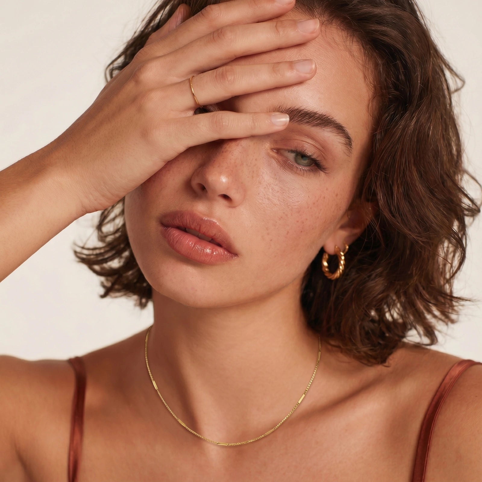 Golden Minimalist Chain by AlbaLuxe AlbaLuxe