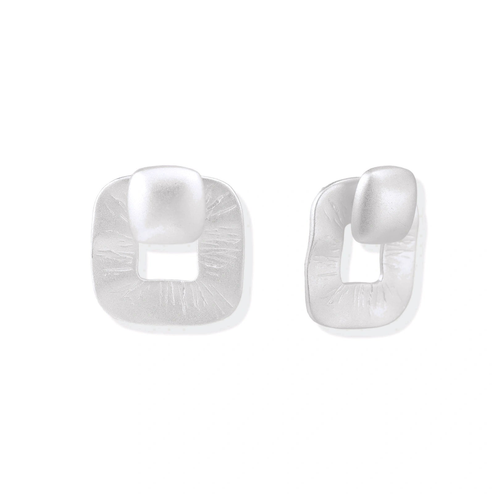 Textured Square Studs by AlbaLuxe AlbaLuxe