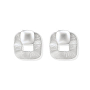 Textured Square Studs by AlbaLuxe AlbaLuxe