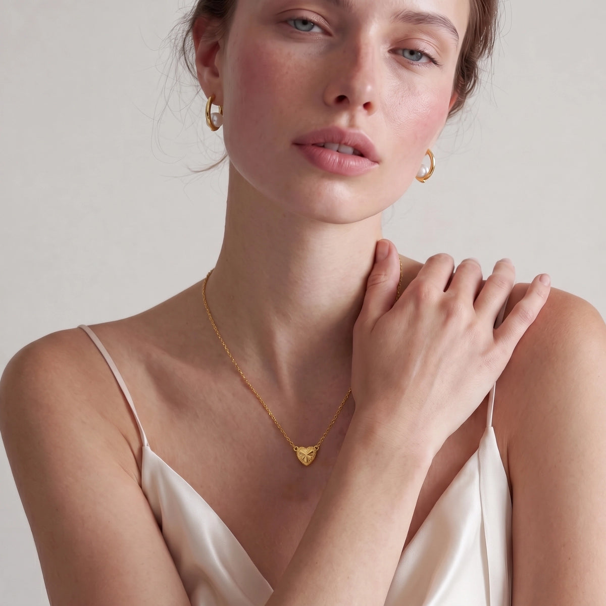 Facet Heart Necklace by AlbaLuxe AlbaLuxe
