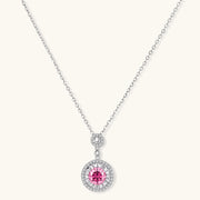 Pink Radiance Halo Necklace by AlbaLuxe AlbaLuxe