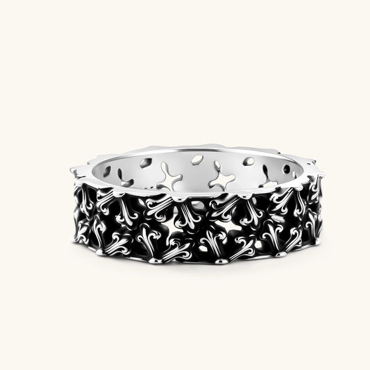 Dark Fleur Band Ring by AlbaLuxe AlbaLuxe