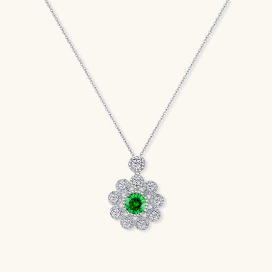 Green Daisy Bloom Necklace by AlbaLuxe AlbaLuxe