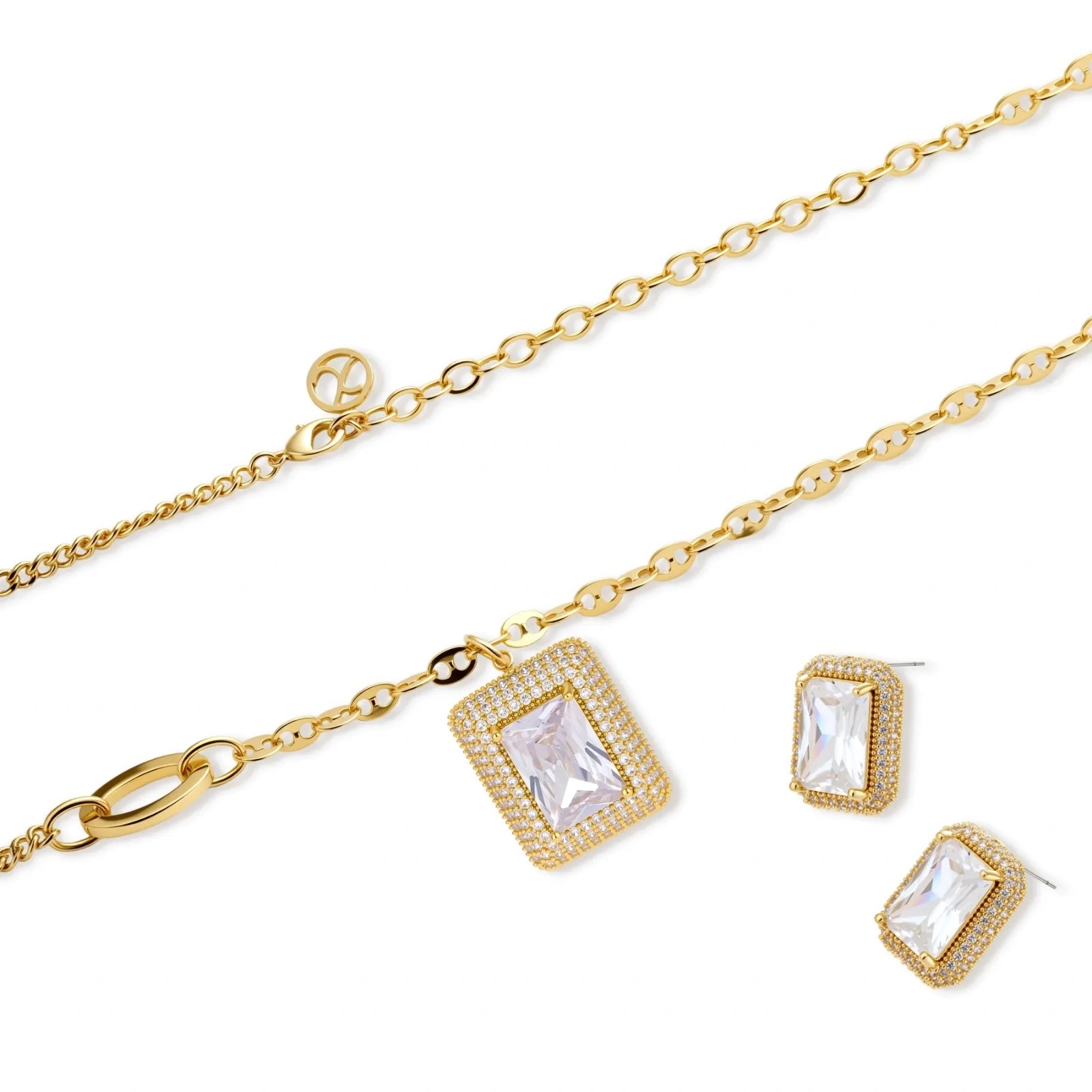 Emerald Cut Halo Set by AlbaLuxe
