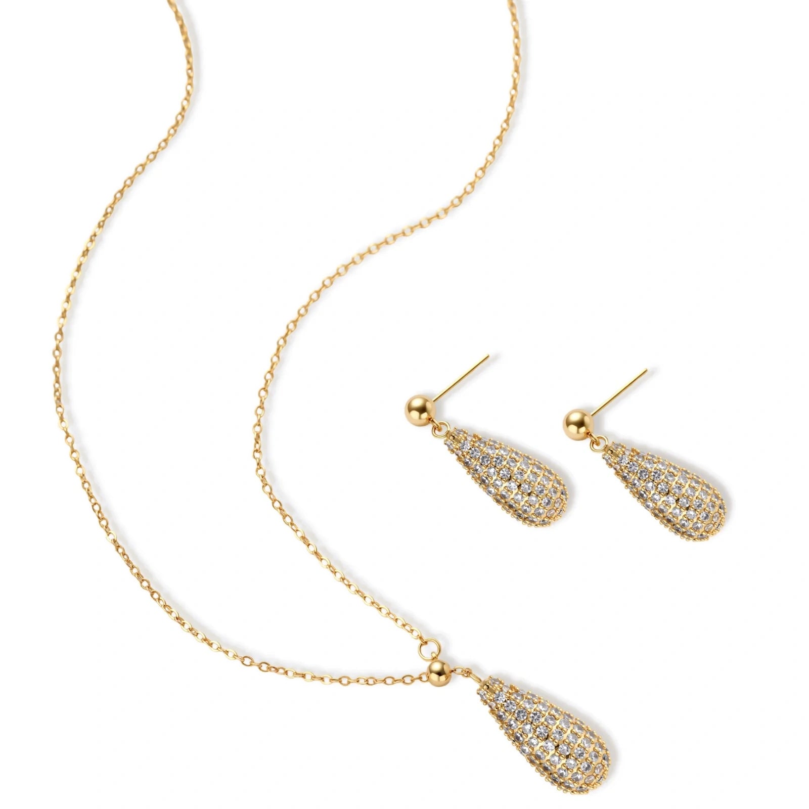 Golden Luxe Crystal Set by AlbaLuxe